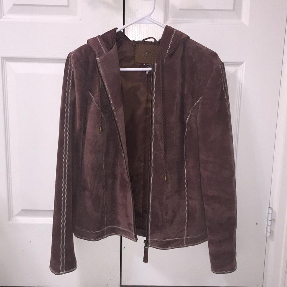 Authentic Washable Suede Medium Weight Zip Jacket